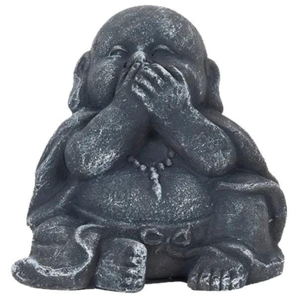 Figurină de gradină H&S Buddha nu vede, nu aude, nu vorbeste Policeramică / Multicolor photo 1
