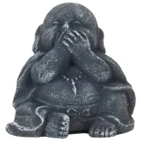 Figurină de gradină H&S Buddha nu vede, nu aude, nu vorbeste Policeramică / Multicolor