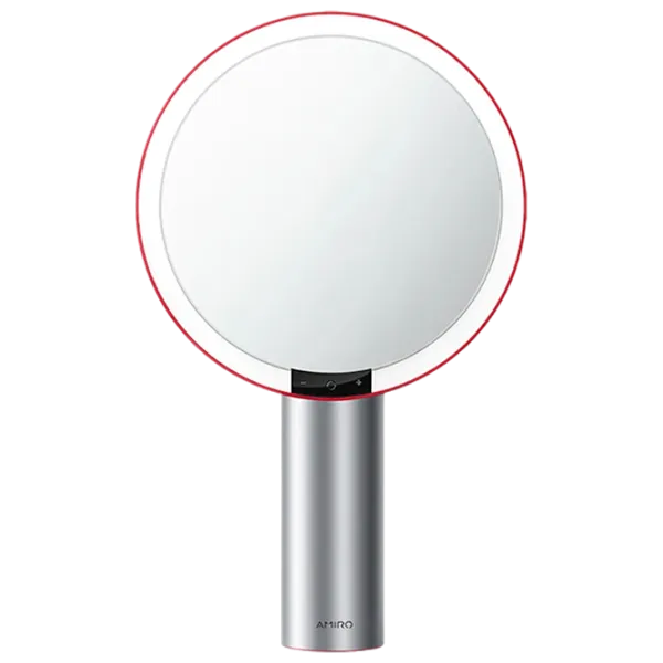 Зеркало для макияжа Xiaomi Amiro O-Series HD Daylight Односторонняя / Красный photo 1
