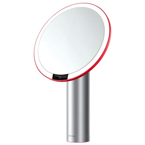 Зеркало для макияжа Xiaomi Amiro O-Series HD Daylight Односторонняя / Красный photo 3