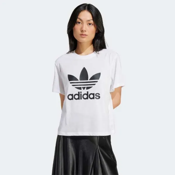 Футболка для женщин Adidas Trefoil Tee Boxy  / Белый photo 3