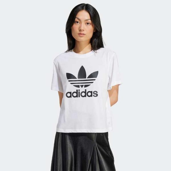 Футболка для женщин Adidas Trefoil Tee Boxy  / Белый photo 3