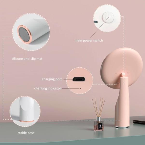 Oglindă de machiaj LED Mirror X320 Unilateral / Pink photo 5