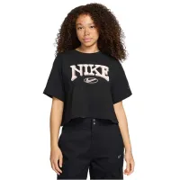 Футболка для женщин Nike Nsw Short-Sleeve Cropped Varsity  / Черный