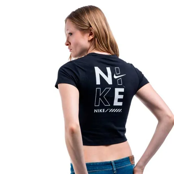 Футболка для женщин Nike Nsw Cropped Tee Baby  / Черный photo 2