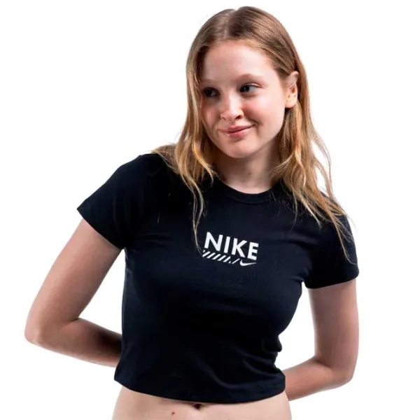 Футболка для женщин Nike Nsw Cropped Tee Baby  / Черный photo 3