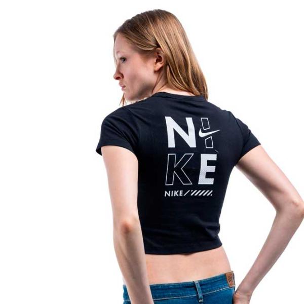 Tricou pentru femei Nike Nsw Cropped Tee Baby  / Black photo 3