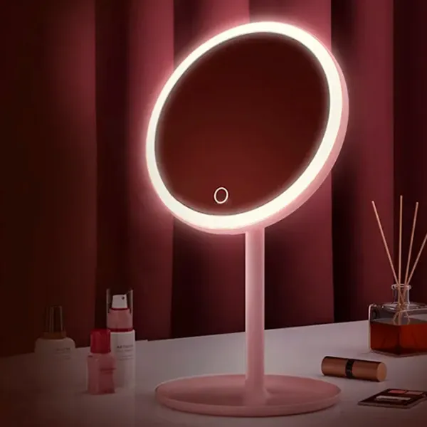 Зеркало для макияжа Xiaomi Doco Pro Односторонняя / Розовый photo 2