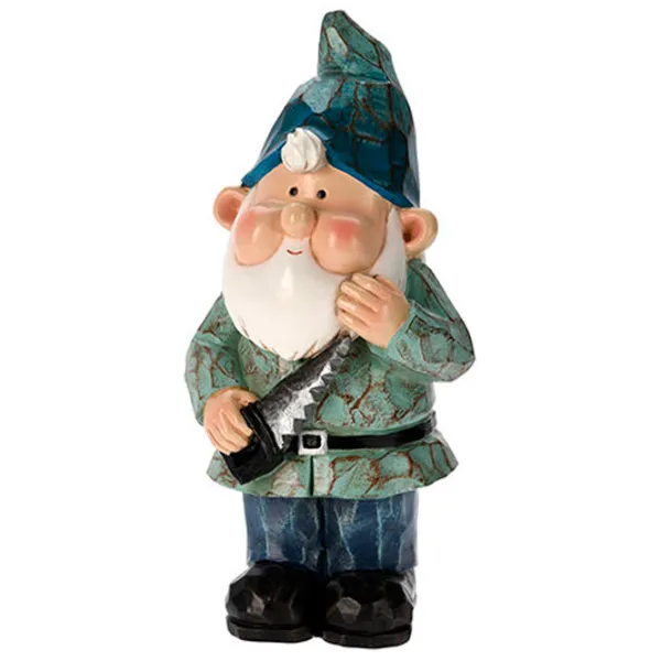 Figurină de gradină ProGarden Pitic cu instrument Ceramică / Multicolor photo 1 Figurină de gradină ProGarden Pitic cu instrument Ceramică / Multicolor photo 1