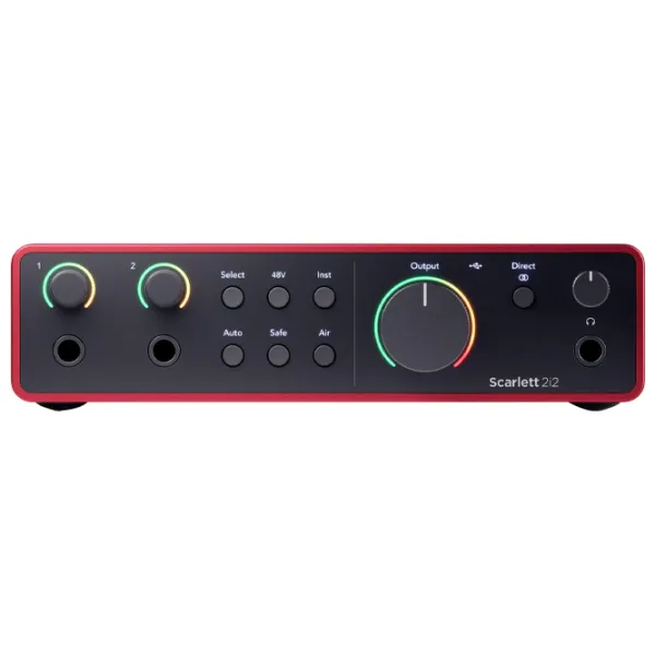 Аудио интерфейс Focusrite Scarlett 2i2 4th Gen 192 кГц / 20 Гц - 20 кГц / Красный photo 3