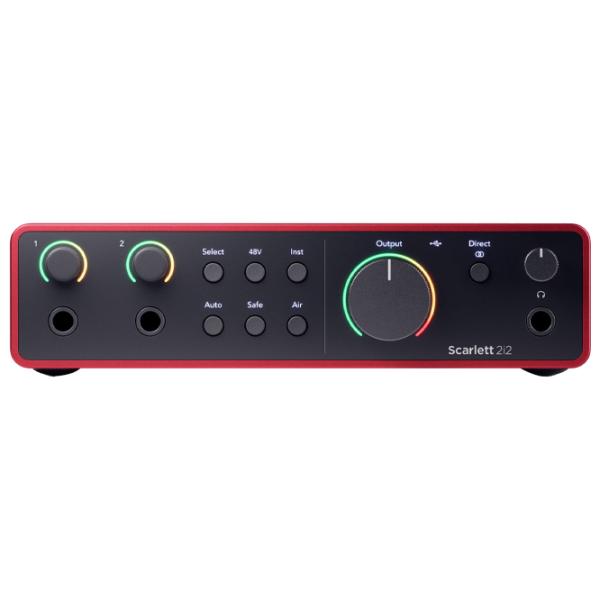 Аудио интерфейс Focusrite Scarlett 2i2 4th Gen 192 кГц / 20 Гц - 20 кГц / Красный photo 3