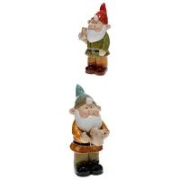 Figurină de gradină ProGarden Pitic cu instrument Ceramică / Multicolor photo 2