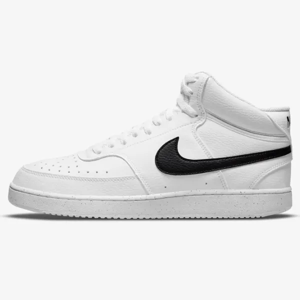 Ghete pentru bărbați Nike Court Vision Mid Nn 45.5 / White Black photo 3