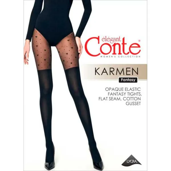 Colanți pentru femei Conte FANTASY KARMEN 4 / Black photo 2