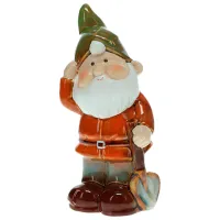 Figurină de gradină ProGarden Pitic cu instrument Ceramică / Multicolor