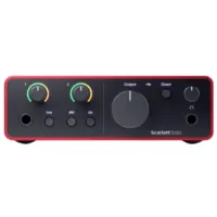 Аудио интерфейс Focusrite Scarlett Solo 4th Gen 192 кГц / 20 Гц - 20 кГц / Красный photo 3