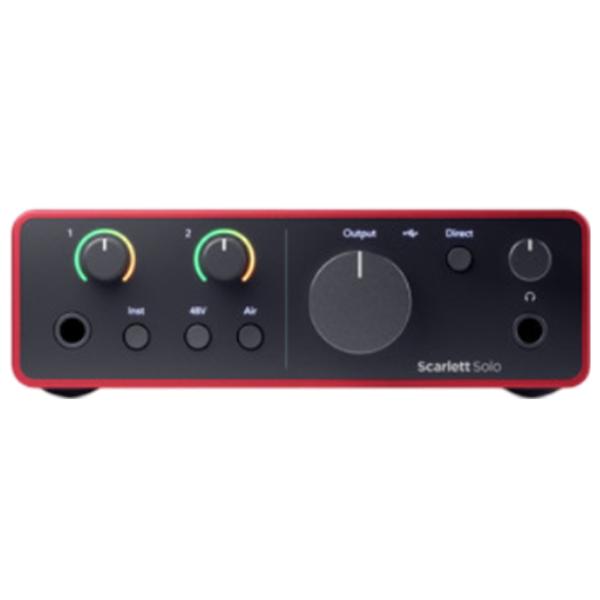 Аудио интерфейс Focusrite Scarlett Solo 4th Gen Studio 192 кГц / 20 Гц - 20 кГц / Красный photo 3