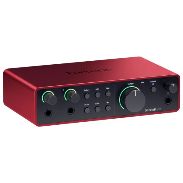 Аудио интерфейс Focusrite Scarlett 2i2 4th Gen Studio 192 кГц / 20 Гц - 20 кГц / Красный photo 3