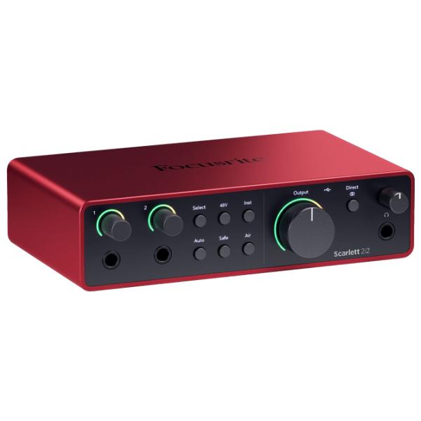Аудио интерфейс Focusrite Scarlett 2i2 4th Gen Studio 192 кГц / 20 Гц - 20 кГц / Красный photo 3