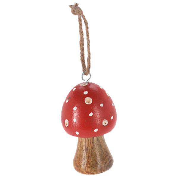 Figurină de gradină H&S Ciupearcă suspendabilă Lemn / Red photo 1