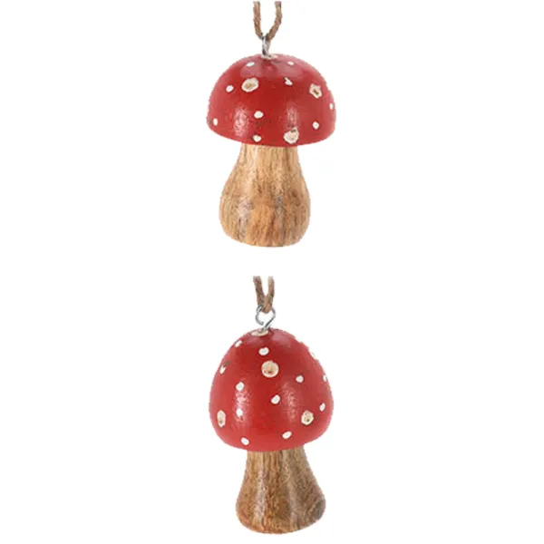 Figurină de gradină H&S Ciupearcă suspendabilă Lemn / Red photo 2