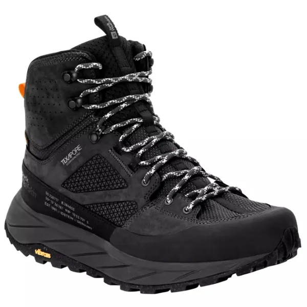 Botine pentru bărbați Jack Wolfskin Terraquest Texapore Mid M 42 / Black photo 1