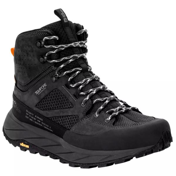 Botine pentru bărbați Jack Wolfskin Terraquest Texapore Mid M 42 / Black photo 1