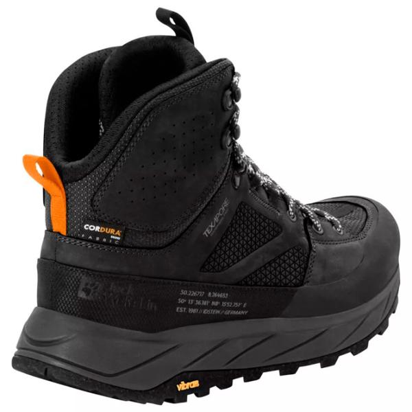 Botine pentru bărbați Jack Wolfskin Terraquest Texapore Mid M 42 / Black photo 4