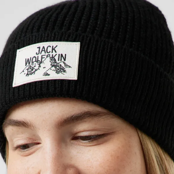 Căciulă unisex Jack Wolfskin JWA616106000  Black photo 2 Căciulă unisex Jack Wolfskin JWA616106000  Black photo 2