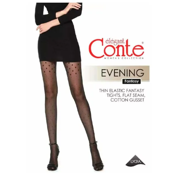 Colanți pentru femei Conte EVENING 21C-93 3 / Black photo 2 Colanți pentru femei Conte EVENING 21C-93 3 / Black photo 2