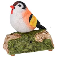 Figurină de gradină NVT Pasăre cu sunet Plastic / Multicolor
