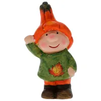 Figurină de gradină Autumn Pitic în pălărie de ciupearcă Policeramică / Multicolor