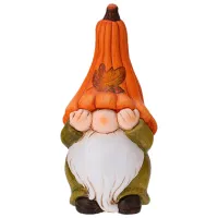 Figurină de gradină Autumn Pitic nu vede, nu aude, nu vorbește Policeramică / Multicolor