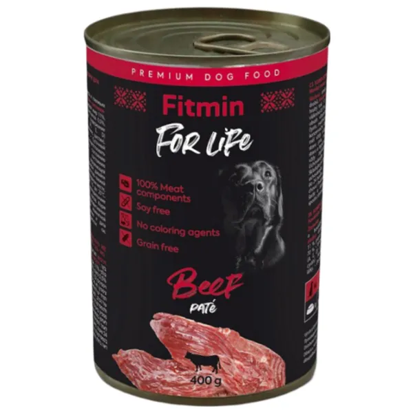 Hrană pentru câini umedă Fitmin For Life  0.4 kg / Vită photo 1
