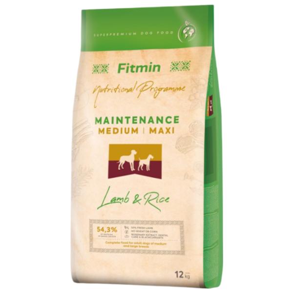 Корм для собак сухой Fitmin Medium maxi  12 кг / Ягненок, рис photo 1
