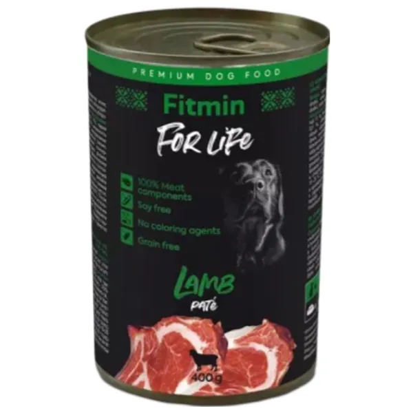 Корм для собак влажный Fitmin FFL Dog  0.4 кг / Ягненок photo 1