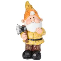 Figurină de gradină ProGarden Pitic cu instrument Policeramică / Multicolor