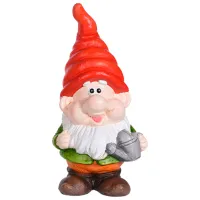 Figurină de gradină ProGarden Pitic cu căciulă mototolită Ceramică / Multicolor