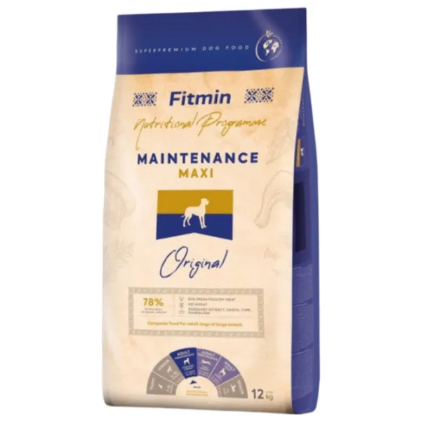 Hrană pentru câini uscată Fitmin Maxi Întreținere  12 kg / Găină photo 1 Hrană pentru câini uscată Fitmin Maxi Întreținere  12 kg / Găină photo 1
