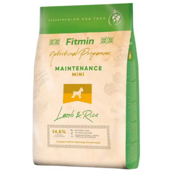 Корм для собак сухой Fitmin Mini Adult  14 кг / Ягненок, рис photo 1 Корм для собак сухой Fitmin Mini Adult  14 кг / Ягненок, рис photo 1