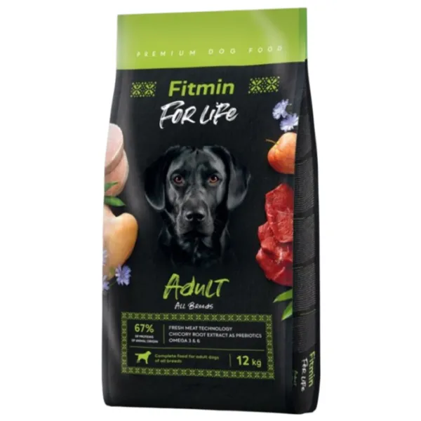 Корм для собак сухой Fitmin For Life Adult  12 кг / Мясо photo 1 Корм для собак сухой Fitmin For Life Adult  12 кг / Мясо photo 1