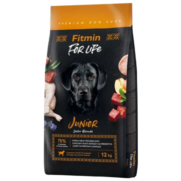 Корм для собак сухой Fitmin For Life Junior  12 кг / Мясо photo 1 Корм для собак сухой Fitmin For Life Junior  12 кг / Мясо photo 1