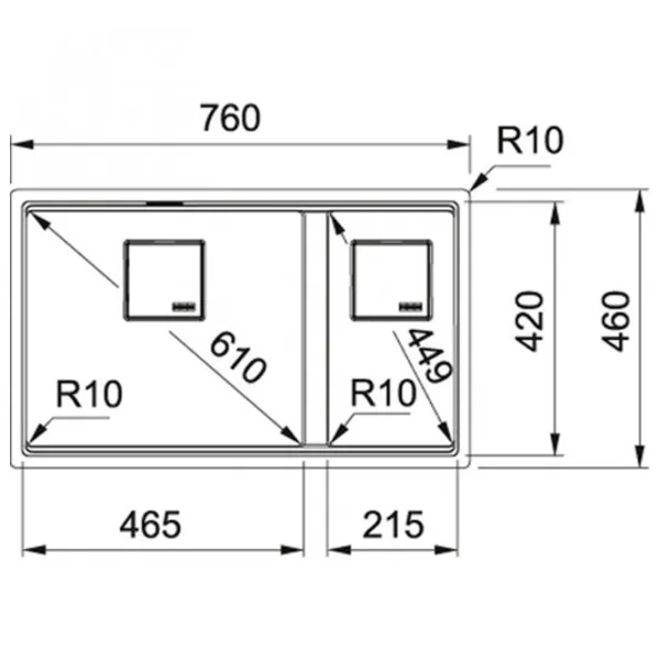 Кухонная мойка Franke KNG 120 76 x 46 / Искусственный камень / Bianco photo 2
