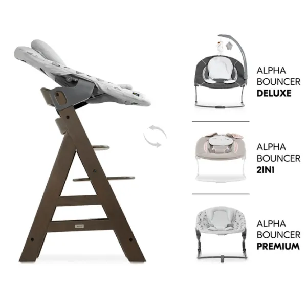 Стульчик для кормления Hauck Alpha Select (4007923661307) / 6 месяцев / Коричневый  photo 9