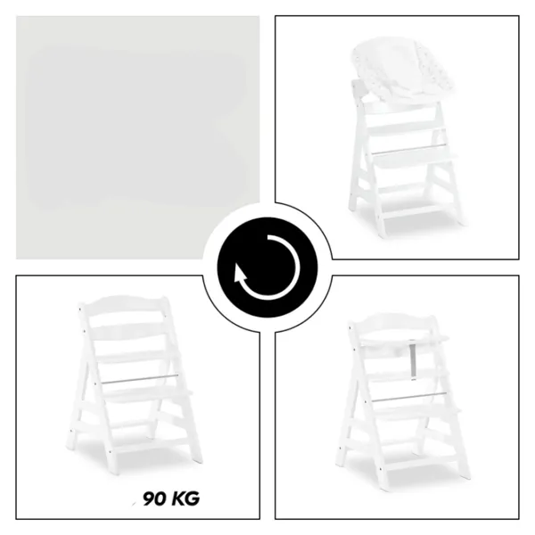 Стульчик для кормления Hauck Alpha+ (4007923661376) / 6 месяцев / Белый photo 7