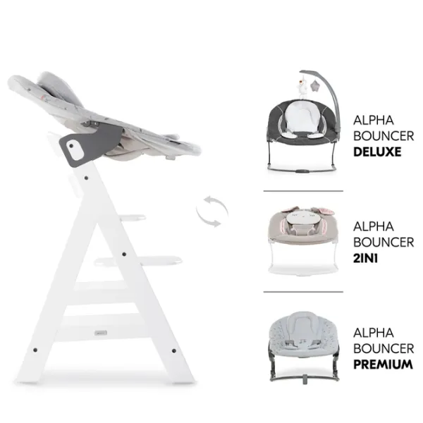 Стульчик для кормления Hauck Alpha+ (4007923661376) / 6 месяцев / Белый photo 10