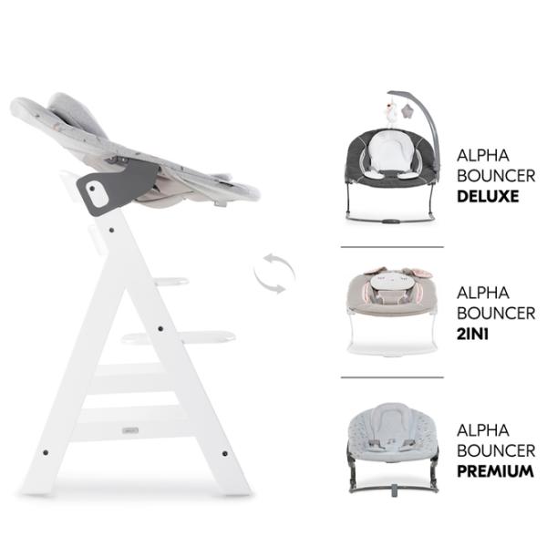 Стульчик для кормления Hauck Alpha+ (4007923661376) / 6 месяцев / Белый photo 10