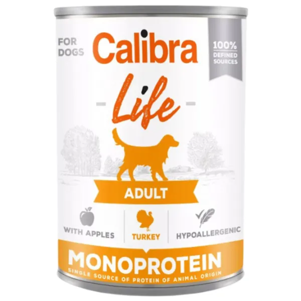 Корм для собак влажный Calibra Dog Life  0.4 кг / Индейка photo 1