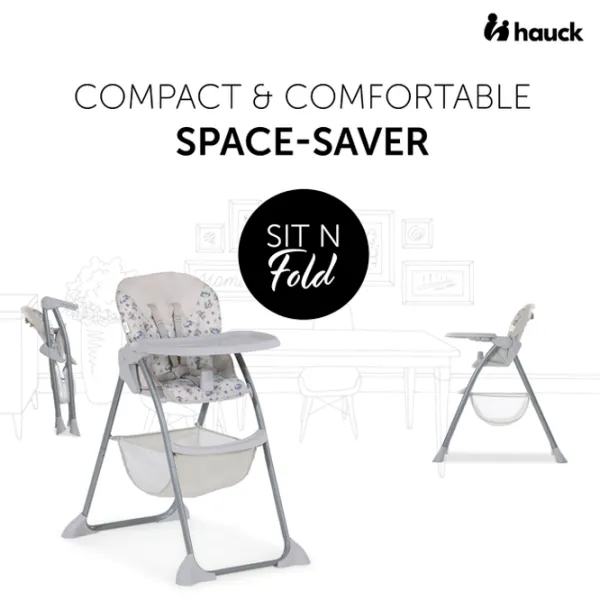 Стульчик для кормления Hauck Sit N Fold (4007923641071) / 6 месяцев / Белый  photo 10