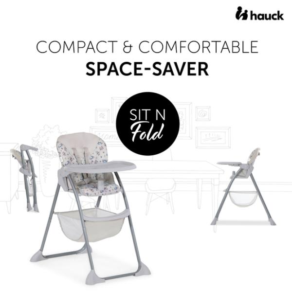 Стульчик для кормления Hauck Sit N Fold (4007923641071) / 6 месяцев / Белый  photo 10